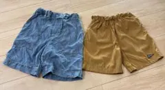 120 男の子 ハーフパンツ 2枚セット