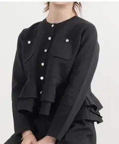 カーディガン ノーカラージャケット