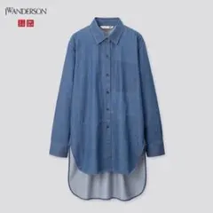 JW ANDERSON デニムロングシャツ　チュニック タンガリーシャツ　コラボ