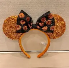 ディズニー　カチューシャ　ハロウィン　スパンコール
