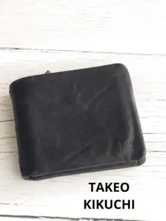 TAKEO KIKUCHI　タケオキクチ　二つ折り財布　オイスター