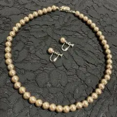 KPT グレー パールネックレス