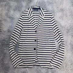 ✨ブルーワーク トゥモローランド✨ボーダー ニット ジャケット M 日本製