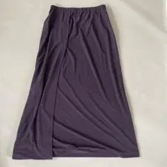 90s ラップスカート風 ロングスカート パープル 40のサムネイル