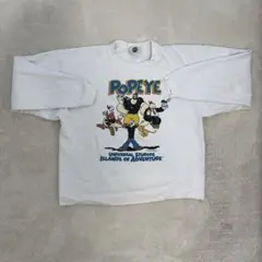 90s POPEYE スウェット 白ボディ アメリカ製
