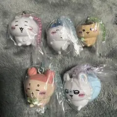 ちいかわマスコットつきビスケット キーホルダー まとめ売り 5点セット