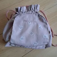 うさぎ柄おむつポーチ　モリノリンクル　うさぎ