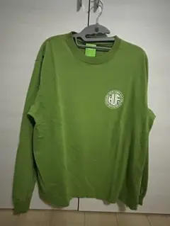 HUF グリーン ロングスリーブ Tシャツ