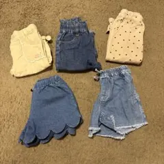 子供服　女の子　まとめ売り　ボトム 5点セット　90センチ