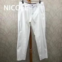 MONSIEUR NICOLE 무쉬 니콜 슬랙스 팬츠 화이트