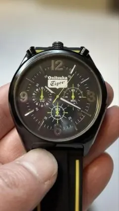 オニツカタイガー　時計　ツノクロノ　クォーツ　クロノグラフ