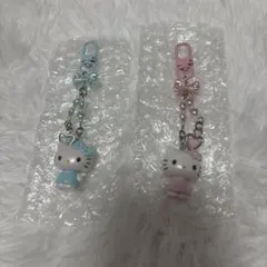 サンリオ ミニチュアキルト シークレットキーホルダー ピンク キティ　ブルー