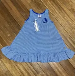 新品 プチバトー ベビーキッズ ブルー ボーダー ワンピース