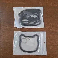 【セット売り】猫型スマホストラップ ショルダーストラップ ブラック