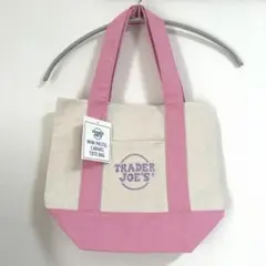 Trader Joe’sトレーダージョーズ パステル ミニトートバッグ　ピンク