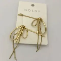 GOLDY ゴールド リボンヘアピンのサムネイル