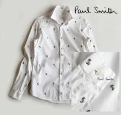 ポールスミス☆現行タグ希少デザイン！アニマル ウサギ総柄刺繍シャツ