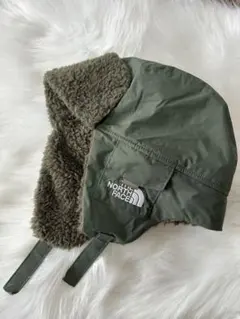 THE NORTH FACE 耳あて付きキャップ オリーブグリーン