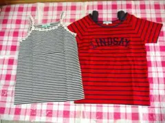 Lindsay　Lサイズ　Tシャツ＆キャミソールUSED　160