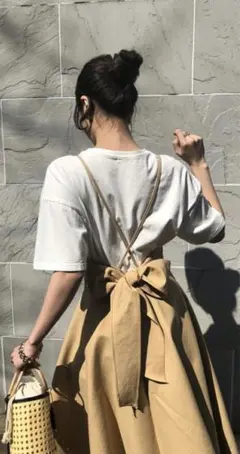 romile ロミール BACK CROSS JUMPER ONE-PIECE