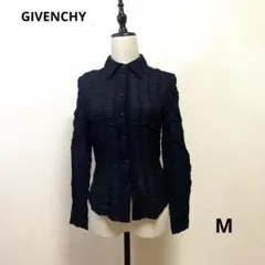 【希少・ヴィンテージ】GIVENCHY シャーリング シャツ 38 黒　ブラックのサムネイル