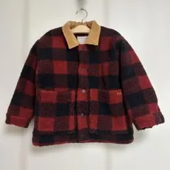 8y 120cm タイニーコットンズ ブロックチェック 中綿 アウター