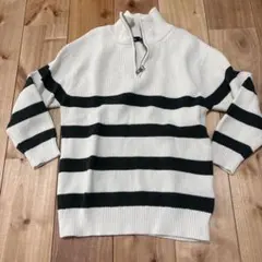 ZARA ストライプ ハイネックセーター 120