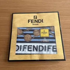 未使用 FENDI ハンカチ ストライプ