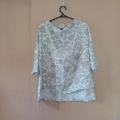 ブラウス　ドレープ　着物リメイク　ハンドメイド