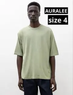 AURALEE HIGH GAUGE DOUBLE CLOTH TEE サイズ4