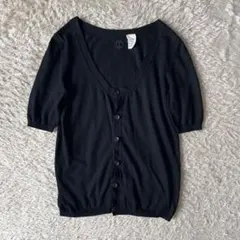 45rpm& 美品 00s コットン ニット カーディガン 2 濃紺