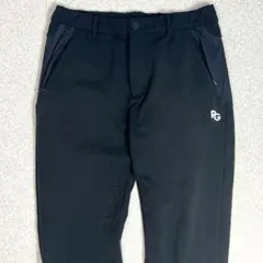 新品 パーリーゲイツ 強撚Peツイルストレッチパンツ(5)サイズL/黒