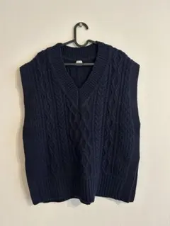 GREEN LABEL RELAXING ニットベスト ネイビー