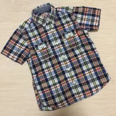 美品　ミキハウス　130 チェックシャツ
