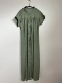 ★美品★ フレンチスリーブシャツワンピース　abahouse mavieのサムネイル