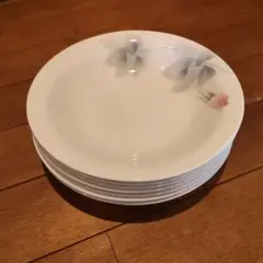 【時限セール ～2/20】深川製磁　バラ柄　深皿（大）7枚セット　送料込