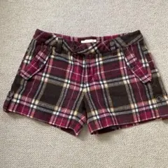 BEAMS HEART チェック柄ショートパンツ サイズ1