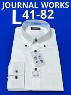 ♦ JOURNAL WORKS ♦L 41-82♦白 メンズワイシャツ長袖
