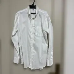 UNIQLO ホワイト ボタンダウン　長袖シャツ S