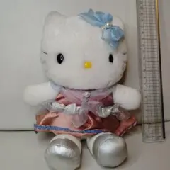 平成レトロ サンリオ ハローキティ ライトブルードレス 花 フラワー