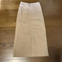 Demi luxe BEAMS ベージュ タイト/34 前スリット