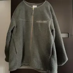 LEPSIM ノーカラーボアジャケット