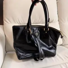 極美品✨TORY BURCH 2wayバッグ ブラック レザー