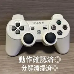 動作確認済◎プレステ3DUALSHOCK 3ワイヤレスコントローラー ホワイト④