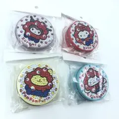 サンリオ ミャクミャク キラキラ缶 キティ クロミ シナモロール ポムポムプリン