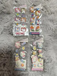 平成レトロ！希少！ハローキティ やわらかフーセンシール 19セット