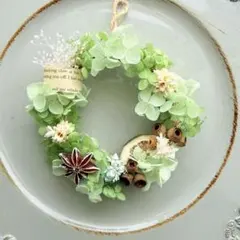 プリザーブドフラワー リース 約12cm