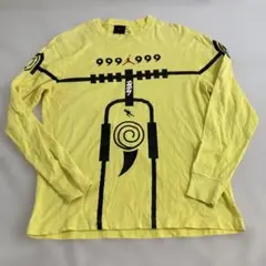 ナイキ エア ジョーダン x ナルト 長袖 Tシャツ M イエロー　J5のサムネイル