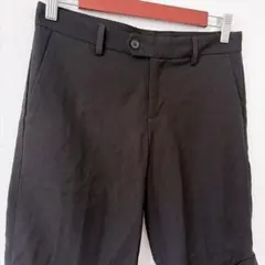 UNIQLO タックショートパンツ ハーフパンツ ブラック ウエスト61