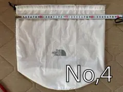 THE NORTH FACE ノースフェイス 巾着袋 収納袋 ホワイト No,4